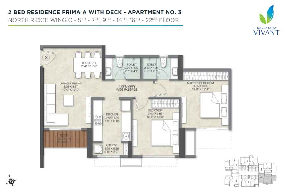 Kalpataru-Vivant-Typical-Floor-Plan-With-Deck